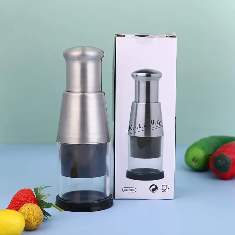 Kitchen Gadgets Garlic - Ручной измельчитель чеснока из нержавеющей стали,