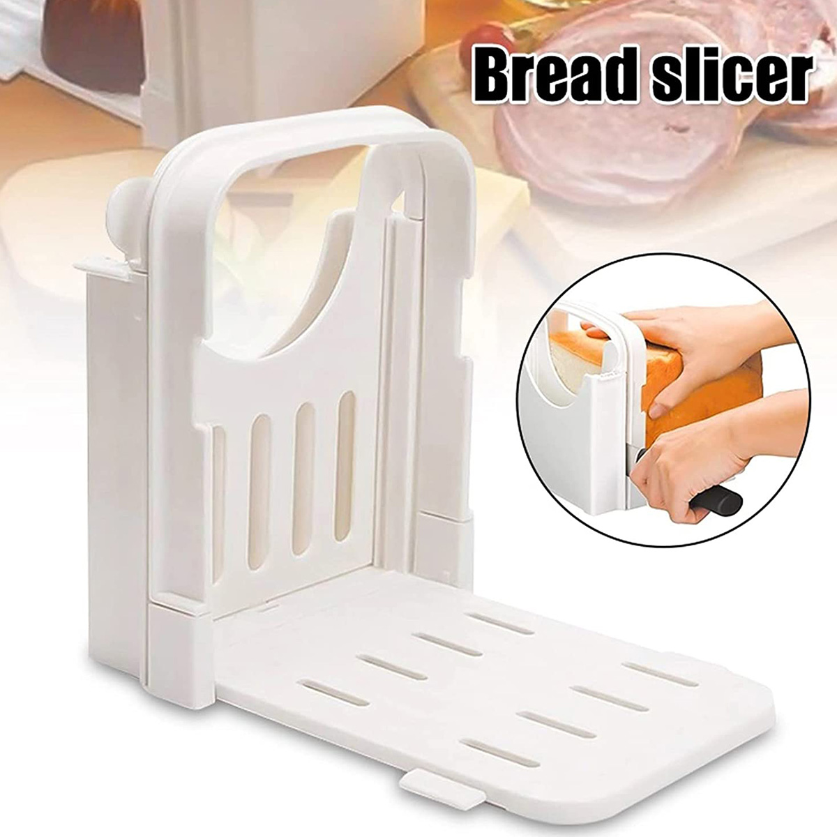 Kitchen Gadgets Guide - Инструмент для нарезки тостов, складная хлеборезка,