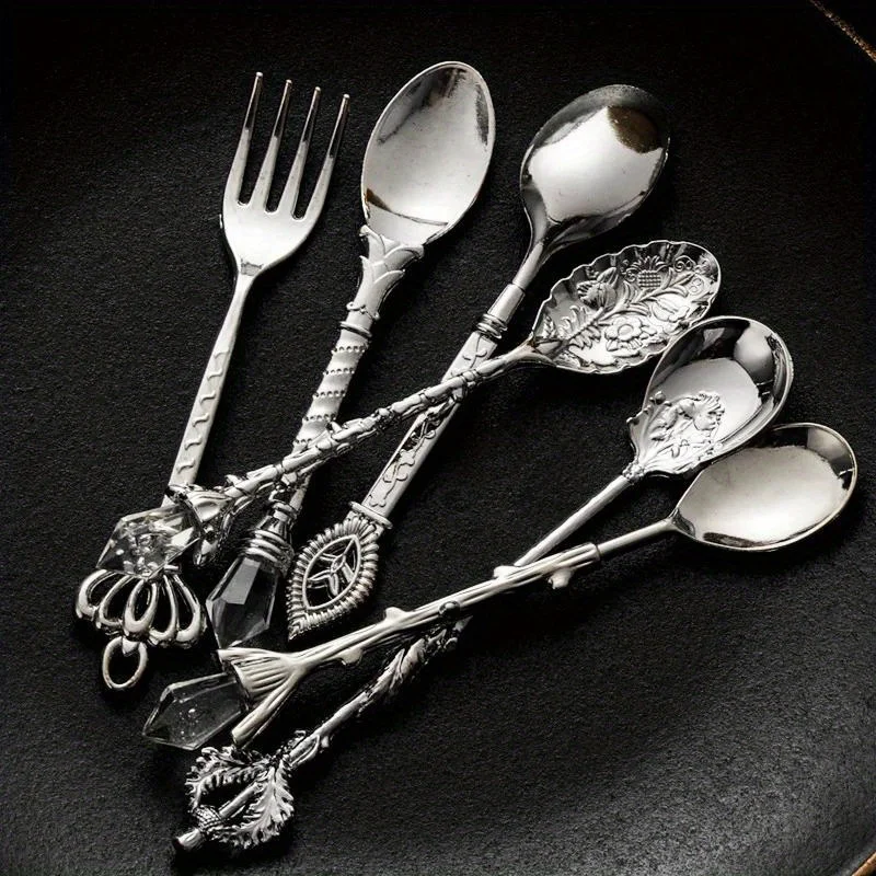 Kitchen Gadgets Gold - 6 шт., винтажные ложки, вилка в