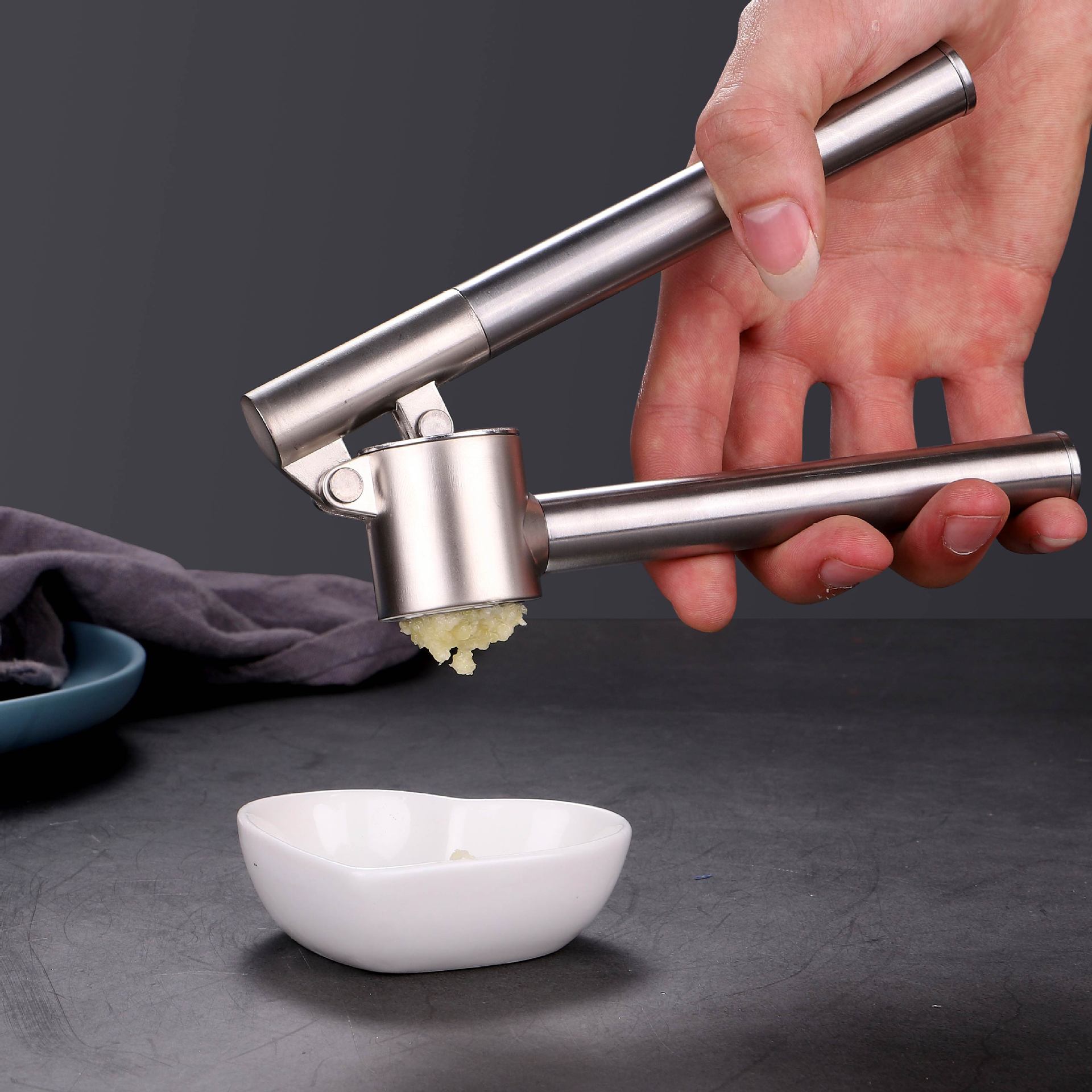 Kitchen Gadgets Garlic - Пресс для чеснока из нержавеющей стали,
